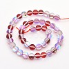 Round Synthetic Moonstone Beads Strands G-M210-8mm-07-2
