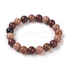 Natural Fancy Jasper Beaded Stretch Bracelets BJEW-G606-01-2