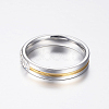 304 Stainless Steel Couple Rings RJEW-P057-03-4