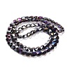 Electroplate Glass Beads Strands EGLA-B004-01A-AB05-2