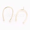 Brass Stud Earring Findings KK-O115-21G-1
