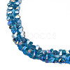 Electroplate Transparent Glass Beads Strands EGLA-N002-20A-C05-3