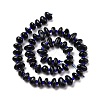 Natural BlueTiger Eye Beads Strands G-D480-A02-01-2