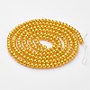 Glass Pearl Beads Strands X-HY-4D-B74-1