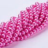 Glass Pearl Beads Strands HY-8D-B54-3