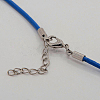 Leather Cord Necklace Making MAK-F002-05-3
