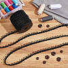 Polyester Braid Trims with Elastic Button Loops OCOR-WH0071-039A-4