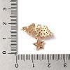 Brass Micro Pave Clear Cubic Zirconia Pendants KK-C062-065G-3