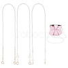 WADORN 3Pcs 3 Styles Plastic Imitation Pearl Bag Strap Chains AJEW-WR0001-90-1