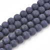 Synthetic Blue Goldstone Beads Strands G-T106-009A-1