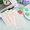 CRASPIRE 8 Sheets 4 Style Flower Pattern Ceramics Clay Water Transfer Paper DIY-CP0010-36A-02-4