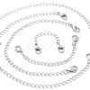 Tarnish Resistant 10 Strands 5 Style 304 Stainless Steel Chain Extender STAS-LS0001-44P-3