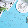 SUNNYCLUE 100Pcs 316 Surgical Stainless Steel Earring Hooks STAS-SC0006-30-4
