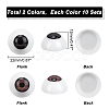 PandaHall Elite 20 Sets 2 Colors Craft Eyes FIND-PH0006-28-6