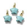 Synthetic Turquoise Charms G-F584-A20-G-1