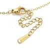 Ion Plating(IP) 304 Stainless Steel Pendant Necklaces for Women NJEW-B080-01G-3