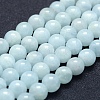 Natural Aquamarine Beads Strands G-P342-10B-8mm-AB+-1