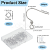 SOFPLATE 200Pcs 304 Stainless Steel Earring Hooks STAS-SP0001-43-2