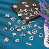 Pandahall 50Pcs 25 Styles Alloy Rhinestone Charms FIND-TA0002-94-14