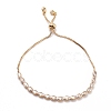 Cubic Zirconia Oval Tennis Bracelet for Men Women Gift BJEW-F417-05G-RS-1