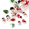 20Pcs 10 Style Christmas Themed Handmade Lampwork Beads LAMP-LS0001-09-3