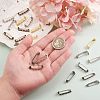 100Pcs 4 Colors Iron Brooch Findings IFIN-CJ0001-55-5