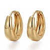 Brass Chunky Small Huggie Hoop Earrings for Women EJEW-SZ0001-47-1