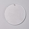 Transparent Blank Acrylic Pendants TACR-WH0002-09C-1