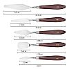 Stainless Steel Palette Knives Set DRAW-PW0001-194-3