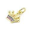 Brass Micro Pave Cubic Zirconia Pendants KK-H475-26A-01G-2