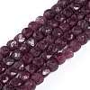 Natural Ruby/Red Corundum Beads Strands G-E560-A06-4mm-1