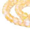 Synthetic Moonstone Beads Strands G-E573-01A-02-3