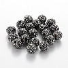 Grade A Rhinestone Pave Disco Ball Beads RB-Q102-2-1