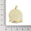 Rack Plating Brass Enamel Pendants KK-H474-21G-02-3