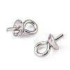 Stainless Steel Cup Pearl Peg Bails Pin Pendants STAS-P149-01P-4
