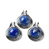 Natural Lapis Lazuli Pendants G-M405-06P-09-1