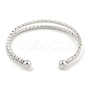 Non-Tarnish Textured 304 Stainless Steel Wrap Cuff Bangle for Women BJEW-P331-16P-3