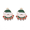 Christmas Alloy Enamel Pendants ENAM-Q442-51-2