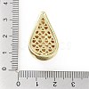 Rack Plating Brass Micro Pave Clear Cubic Zirconia Pendants KK-H474-18G-06-3