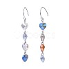 Electroplate Glass Dangle Earrings EJEW-JE03089-M-2