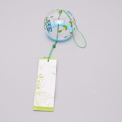 Japanese Round Painting Glass Wind Chimes CF-TAC0001-04B-1