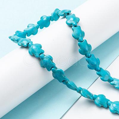 Dyed Synthetic Turquoise Beads Strands G-M152-10-A-1