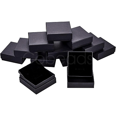 Kraft Paper Cardboard Jewelry Boxes CBOX-BC0001-15B-1