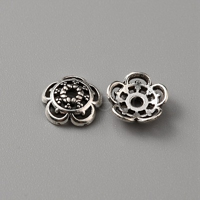 Tibetan Style Alloy Bead Caps FIND-WH0116-07A-AS-1