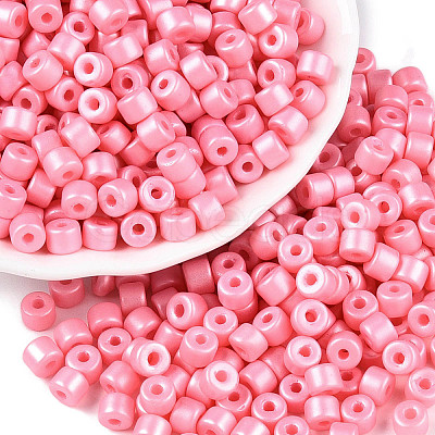 Baking Paint Pearlized Glass Seed Beads SEED-T008-03I-1