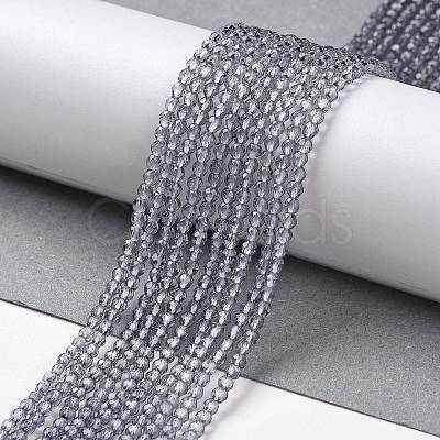 Transparent Gradient Color Glass Beads Strands GLAA-G101-2mm-12-1