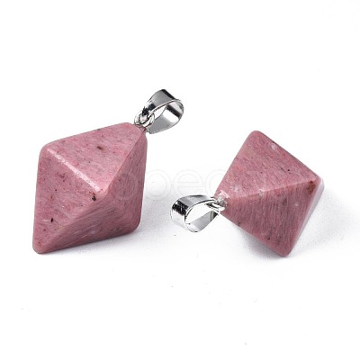 Natural Rhodochrosite Pendants G-N326-107B-1