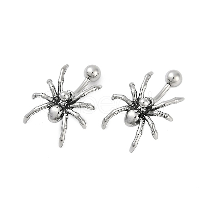 Spider 316 Surgical Stainless Steel Belly Button Rings/Earrings EJEW-G416-09AS-1