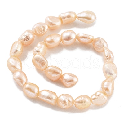 Natural Cultured Freshwater Pearl Beads Strands PEAR-P062-32B-1