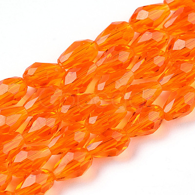 Glass Beads Strands GLAA-R024-6x4mm-18-1